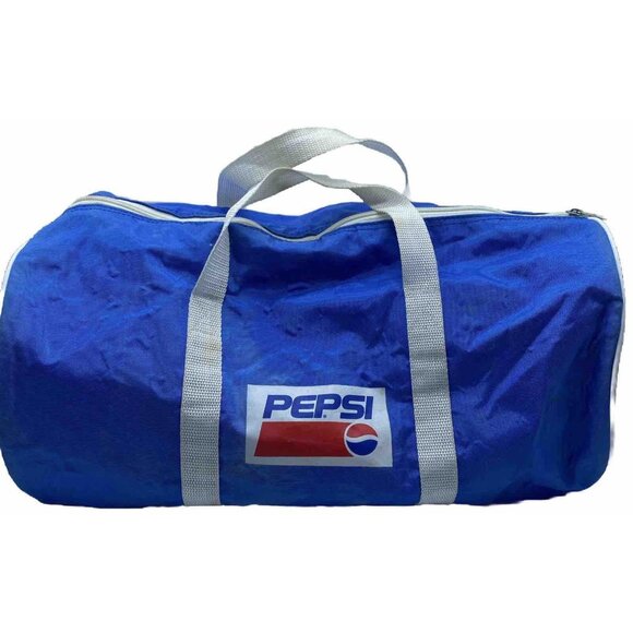 Pepsi Vintage Duffle Gym Bag With Shoulder Strap 90s Advertising Soda Pop - Picture 13 of 14